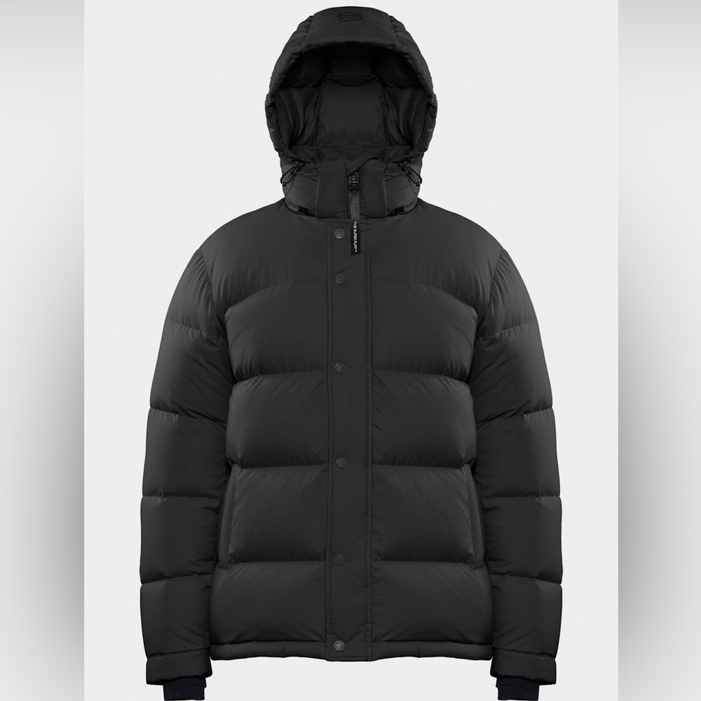 Aritzia Black Puffer Jacket with Hood